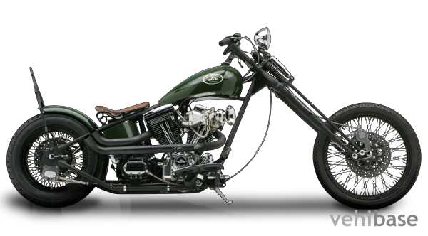 Orange County Choppers Green Bike