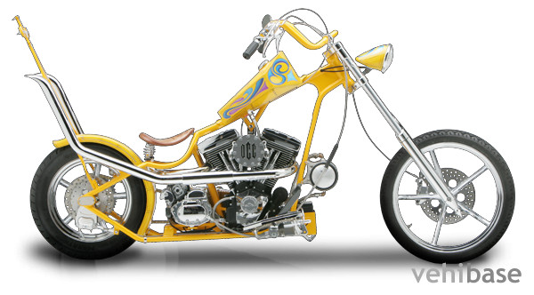 Orange County Choppers Yellow Bike